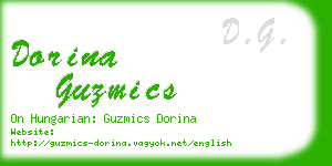 dorina guzmics business card